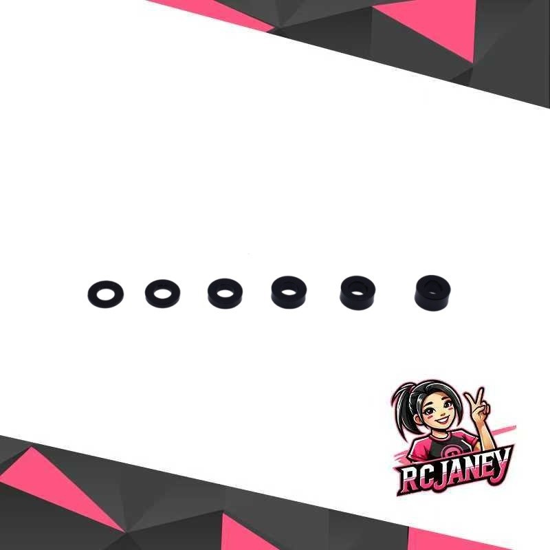 Alu washer black 0.5mm